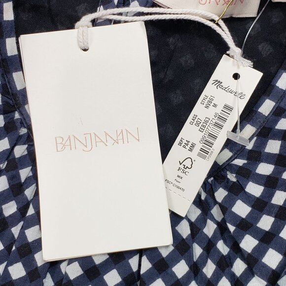 Banjanan Aurelia Victorian Gingham Maxi Dress Midnight Size M NWT - Picture 2 of 16